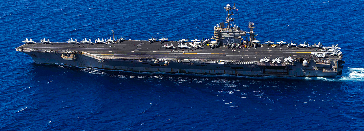 USS Harry S. Truman sails through the Mediterranean Sea May 18.